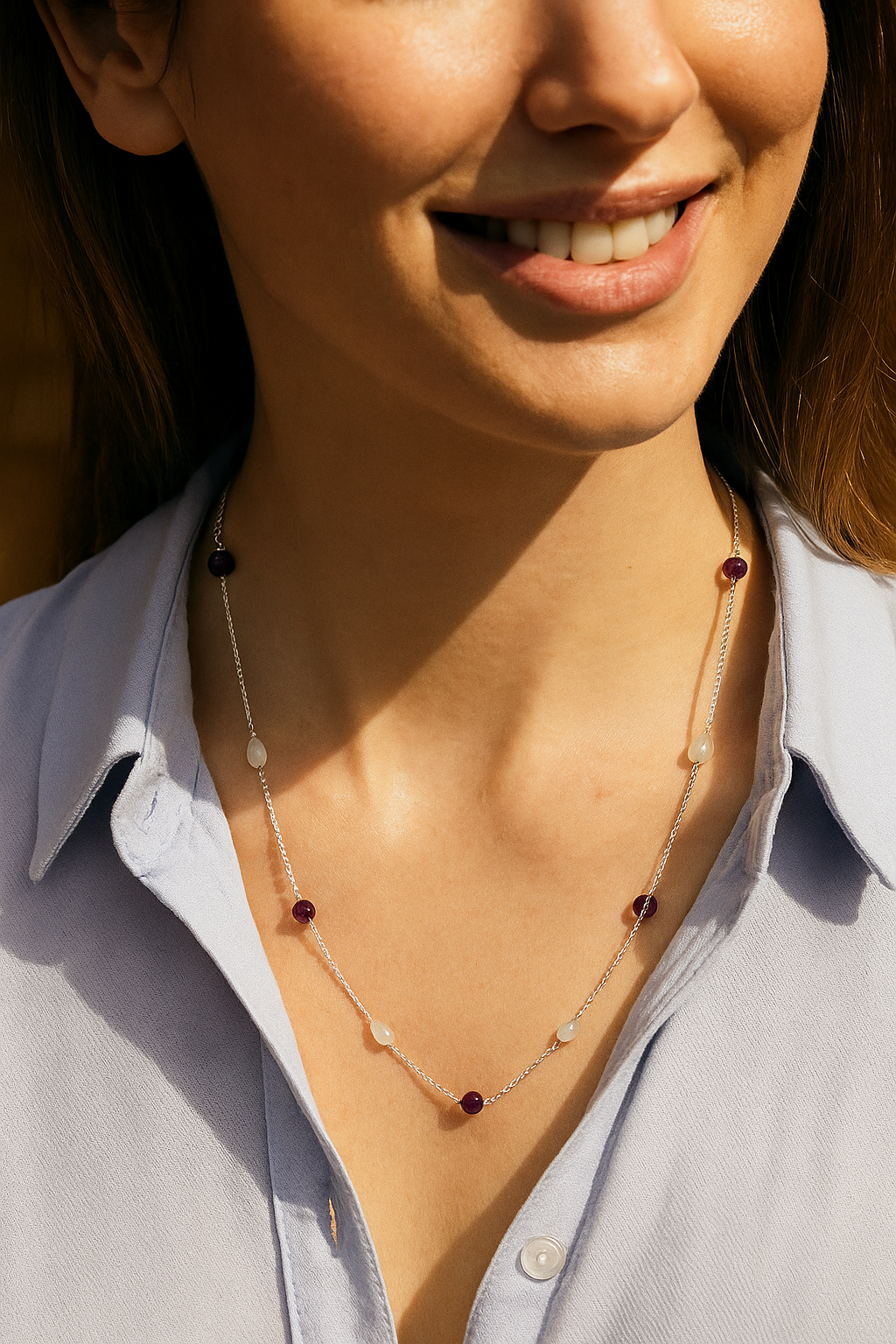 Timeless Harmony in Gemstones Necklace