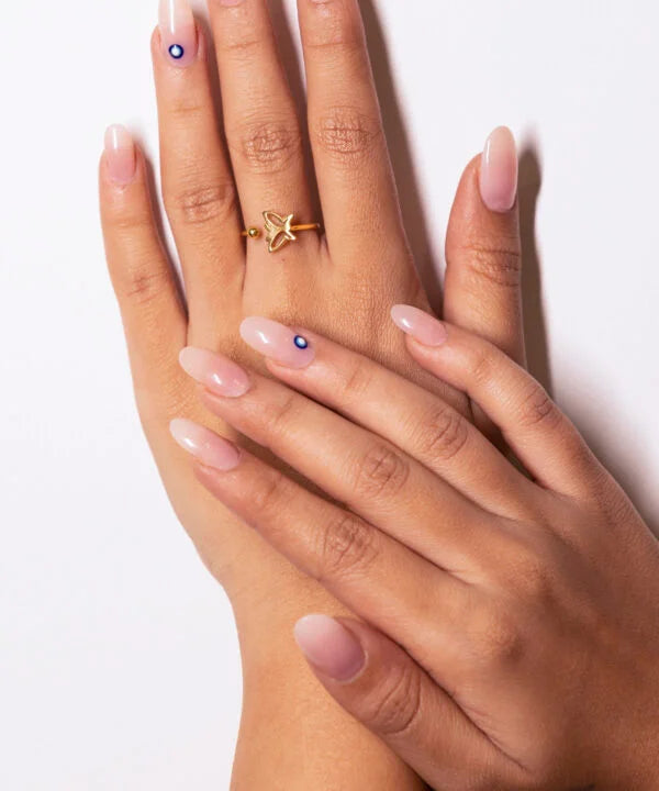 Solid gold butterfly ring