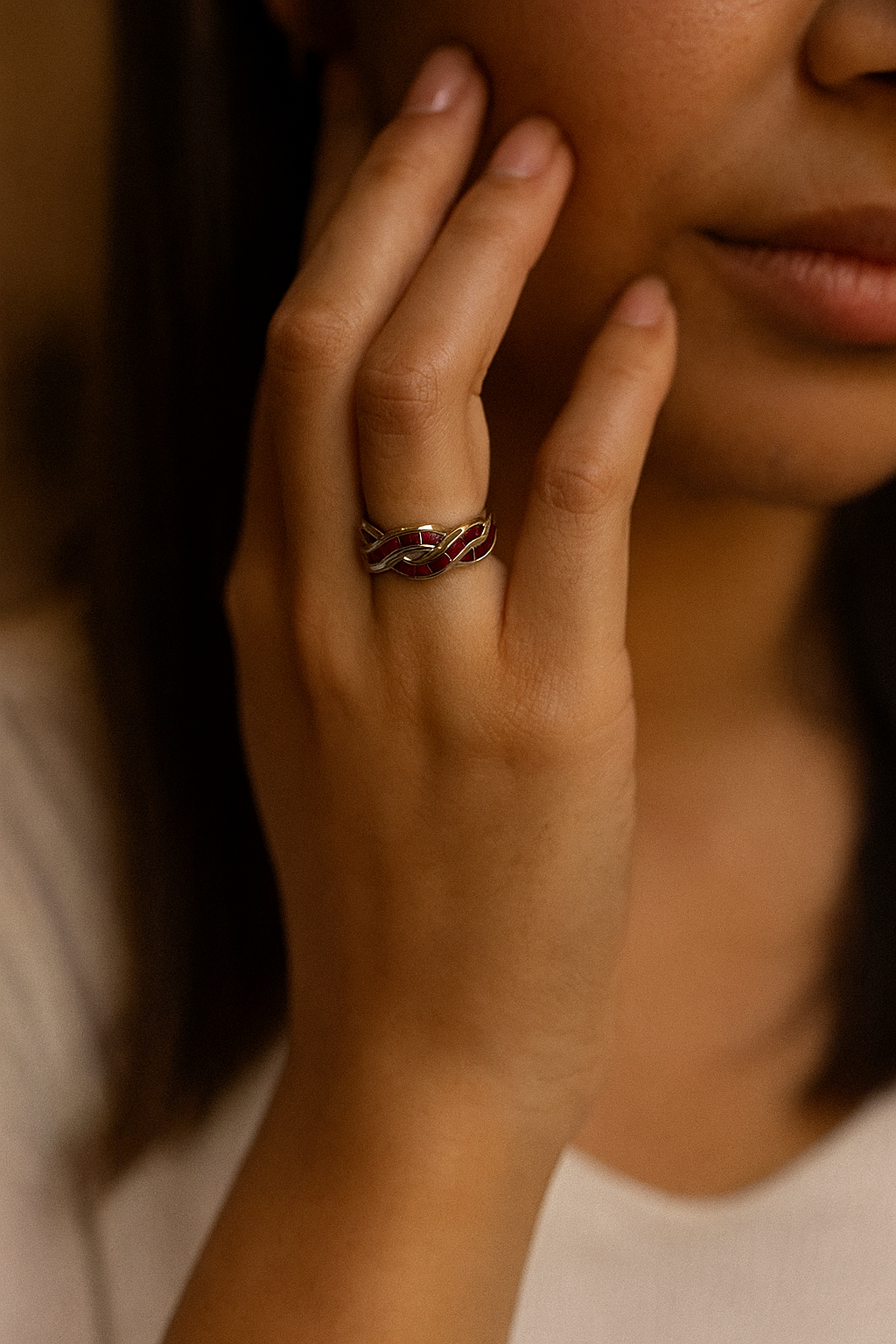 The Ruby Gossip Ring