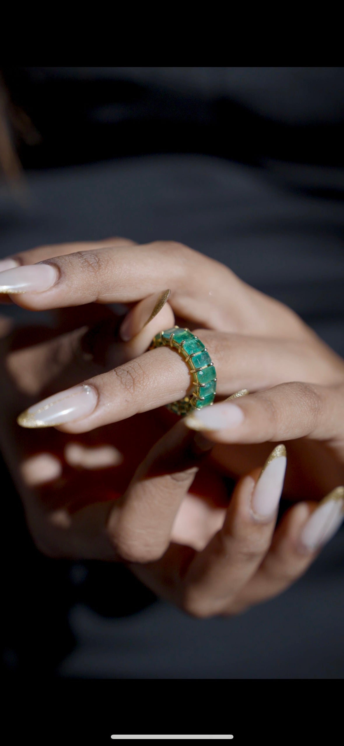 The Verdara - Emerald Eternity Band