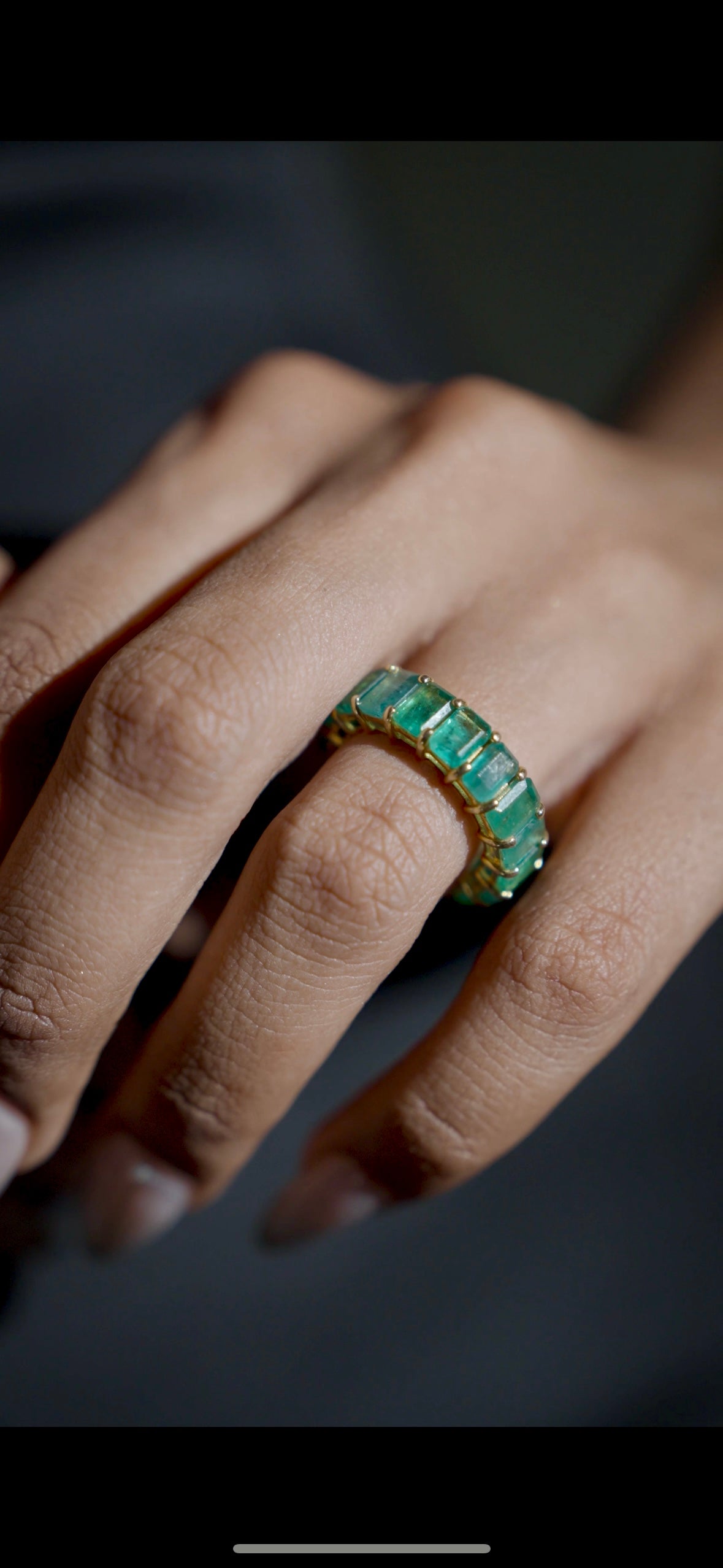 The Verdara - Emerald Eternity Band