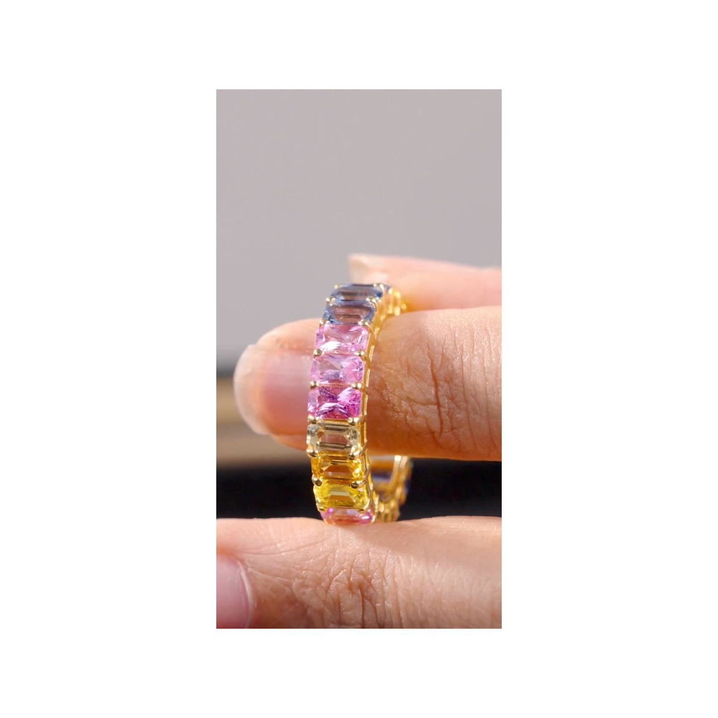 The Spectrum - Multi Sapphire Eternity Band