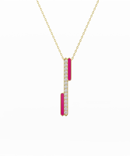 The Compassion Necklace with Enamel and Diamonds