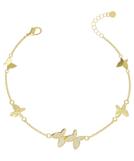 The All Butterfly Bracelet in Gold and Diamonds