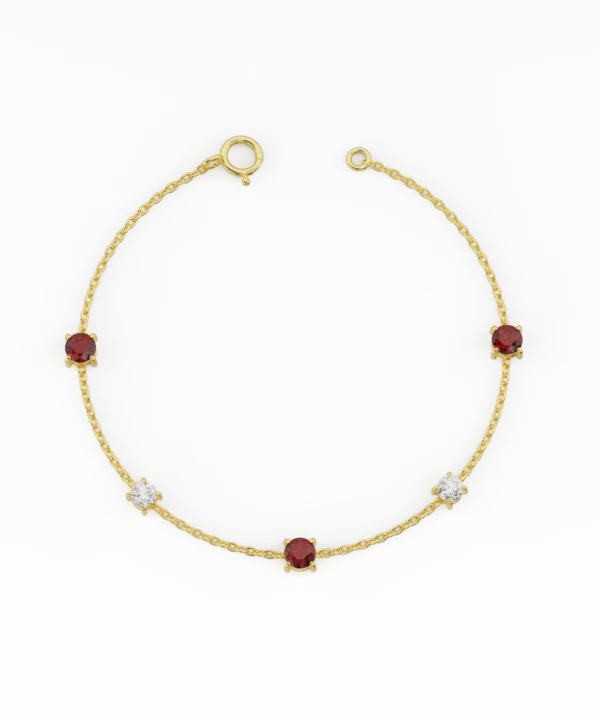 The Ruby Diamond Bracelet"