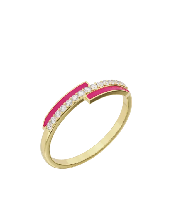 Compassion Enamel-Diamond Ring