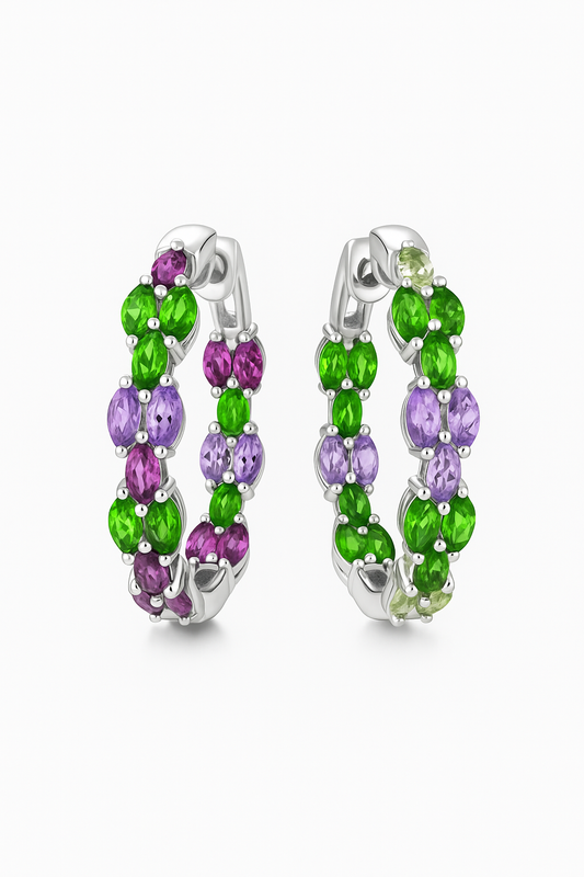 The Spectrum Pave Hoops