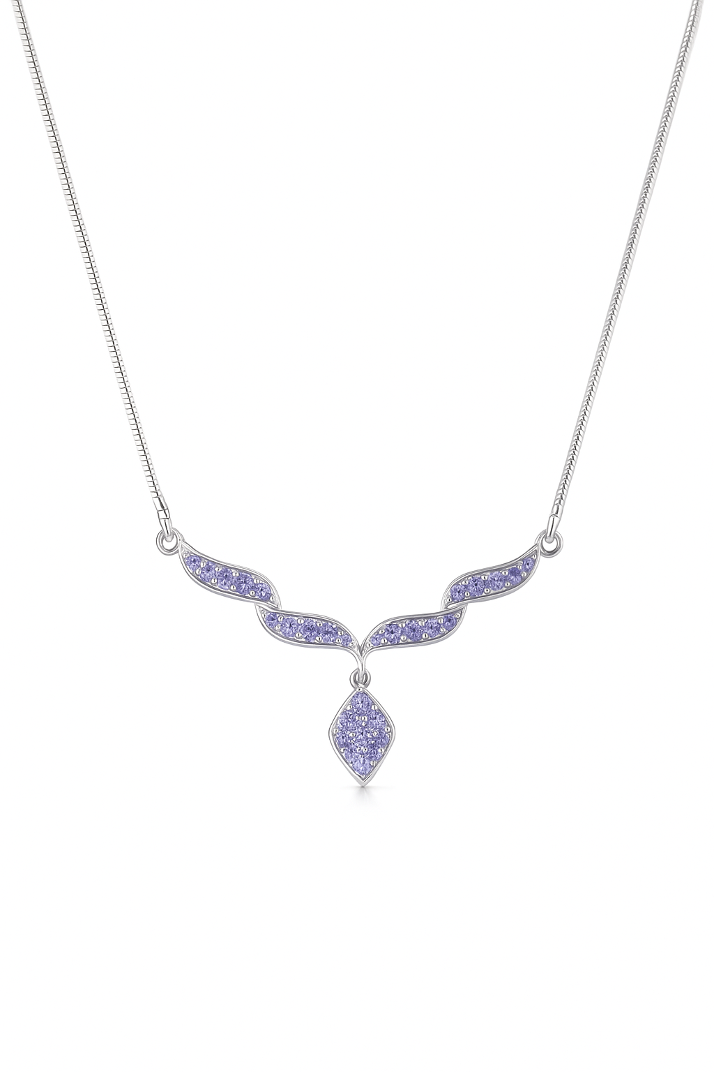 Eternal Blue Minimalist Tanzanite Necklace
