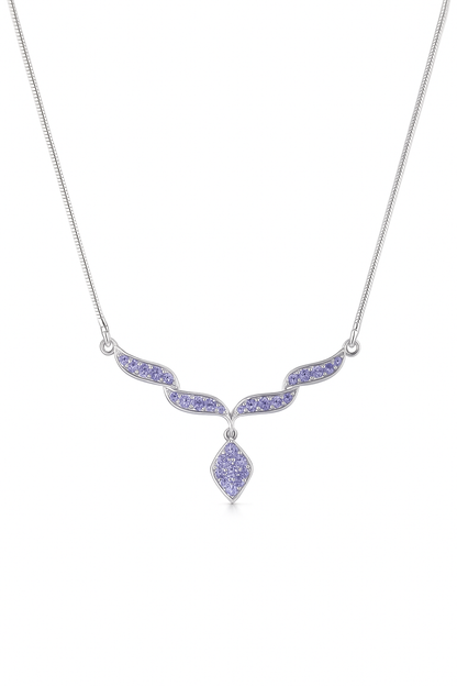 Eternal Blue Minimalist Tanzanite Necklace
