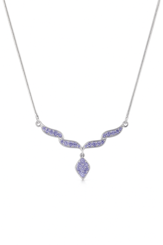 Eternal Blue Minimalist Tanzanite Necklace