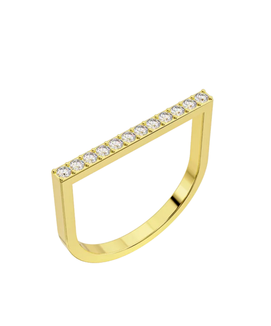 The Flat Bar Diamond Ring