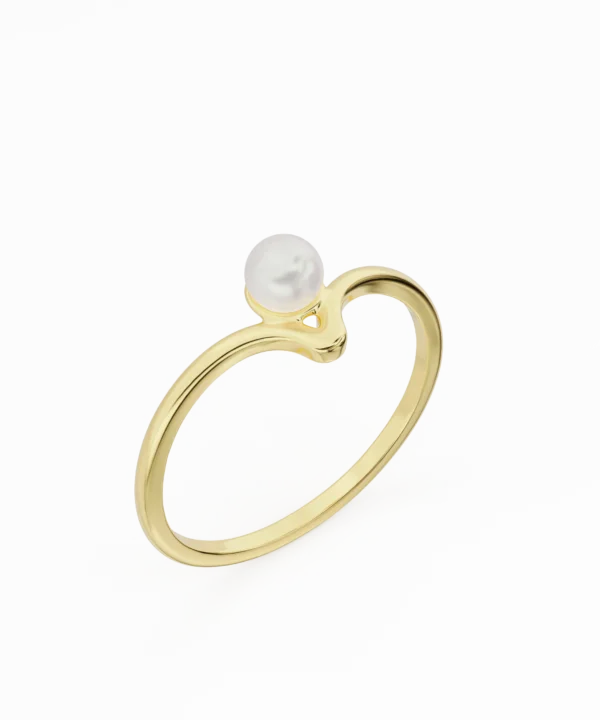 The pearl drop ring