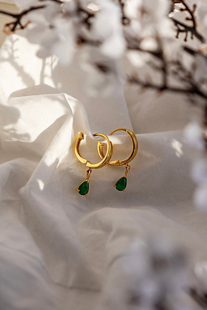 The Emerald-Pear Drop Earring