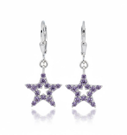 Starlit Tanzanite Silver Earrings
