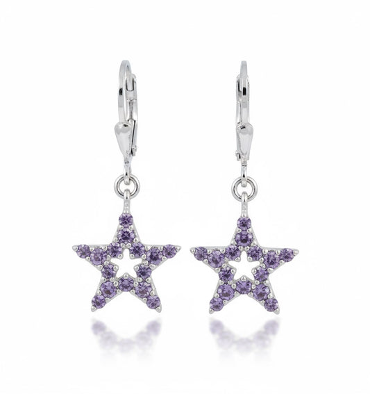 Starlit Tanzanite Silver Earrings