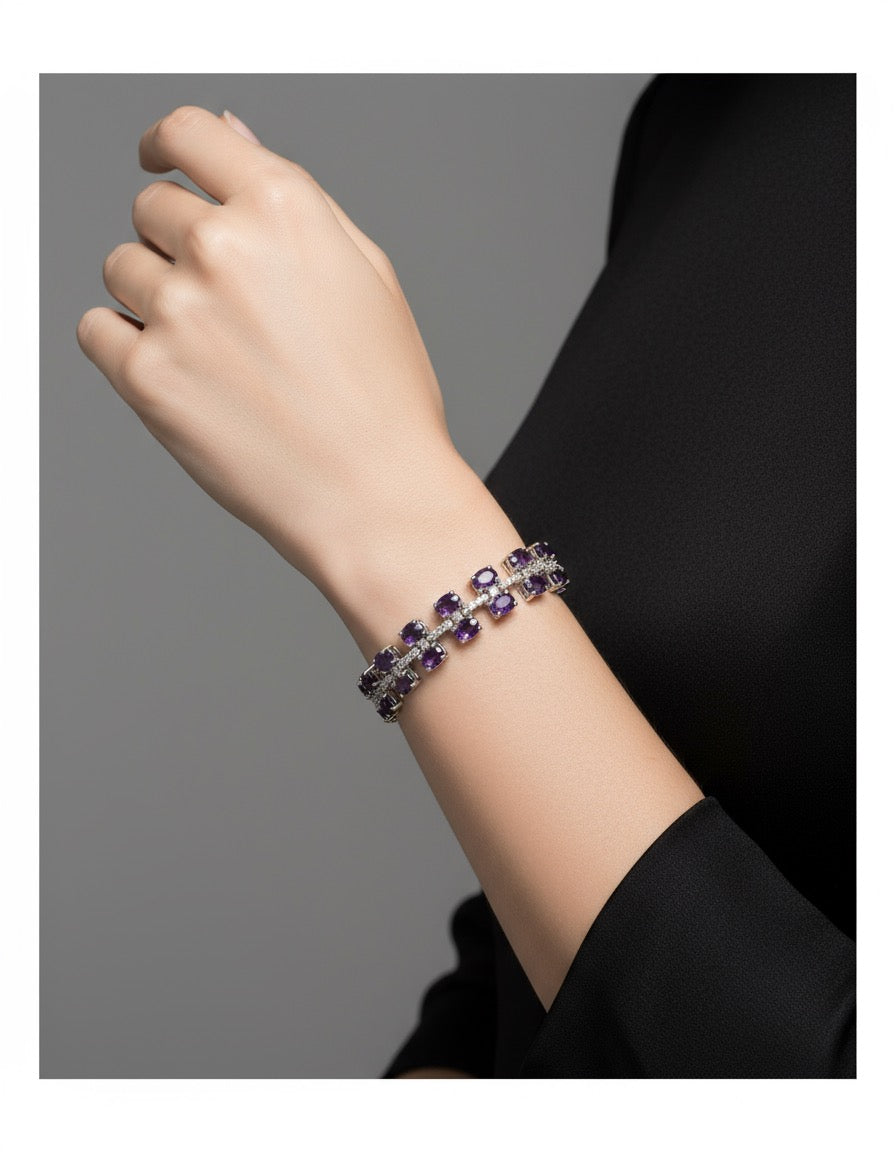 Celestial Tanzanite & Diamond Glow Bracelet