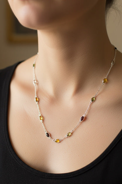 Aurora Spectrum Topaz Necklace
