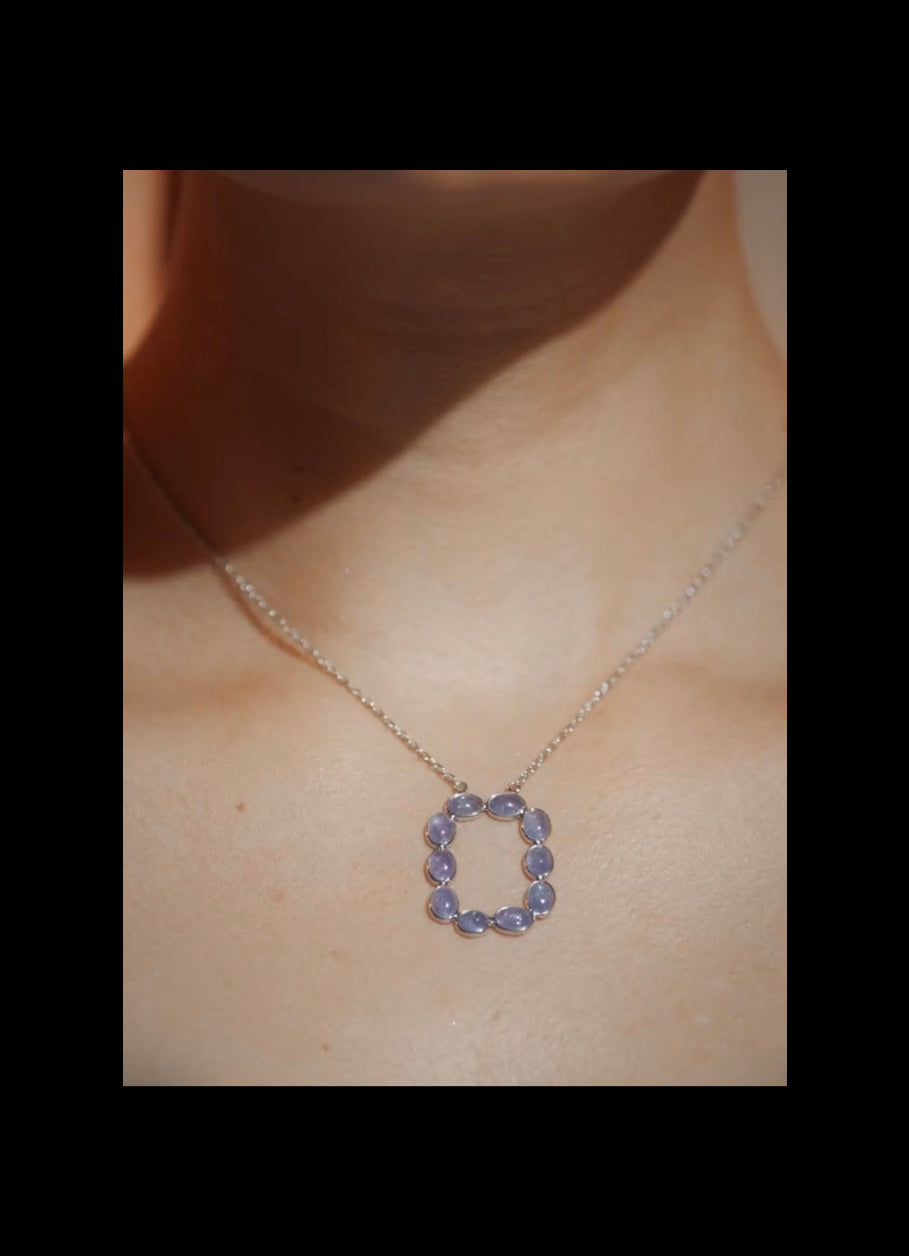 The Zois Oval Rectangle Necklace