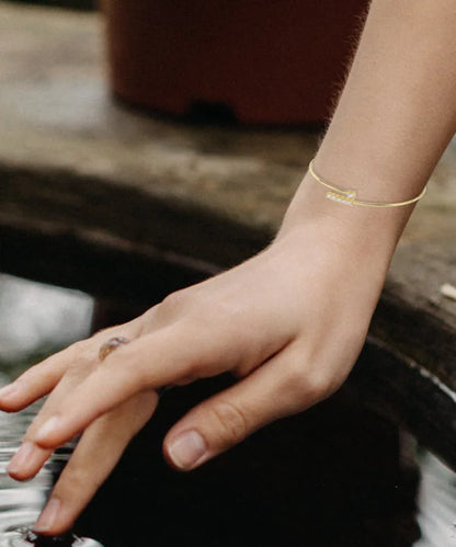 The Straight Bar Bracelet in Bangle