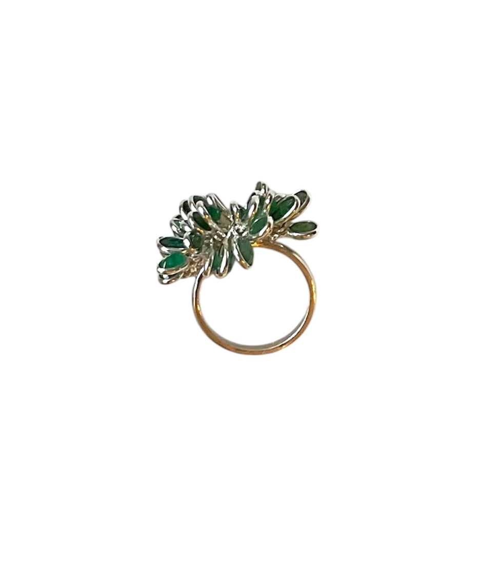 The Emerald Spill Ring