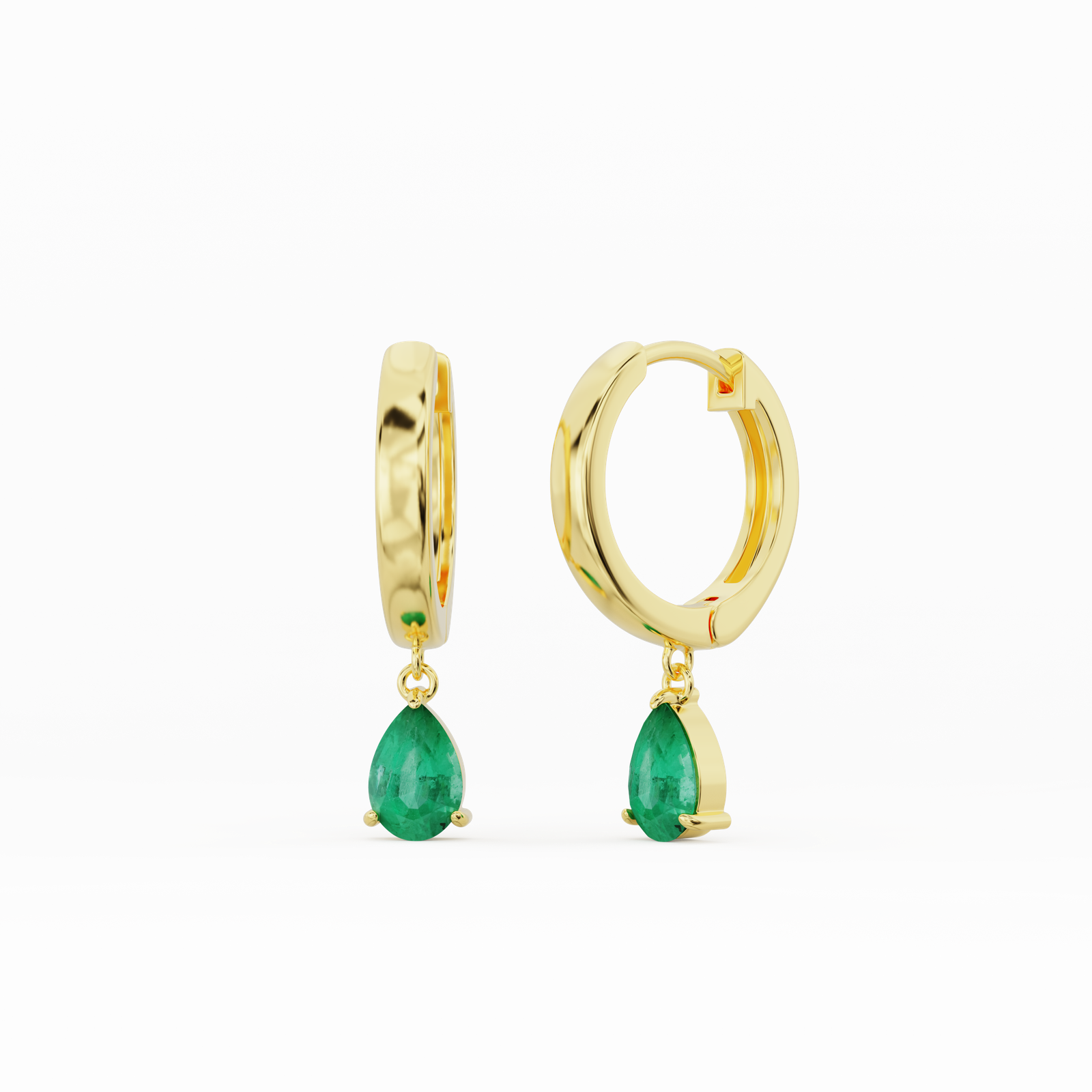 The Emerald-Pear Drop Earring