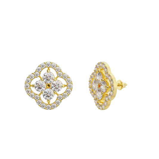 The Elegant Studs with diamonds